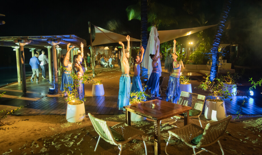 Beachfront venue wedding