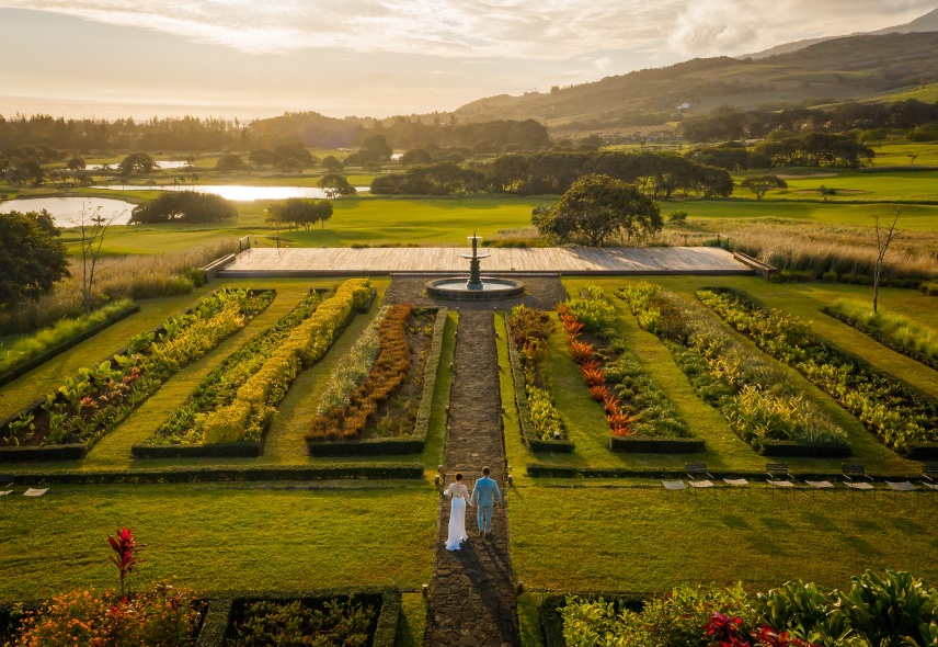 Le Chateau de Bel Ombre, outdoor garden wedding in Mauritius