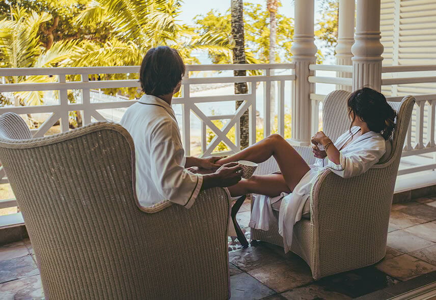 In room hotel wellness experience at Heritage Le Telfair - Mauritius