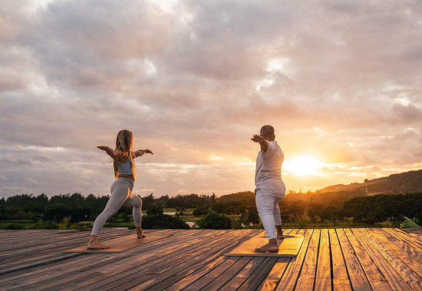 Yoga at Le Chateau de Bel Ombre