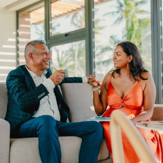 complimentary refreshment before helicopter tour southern mauritius