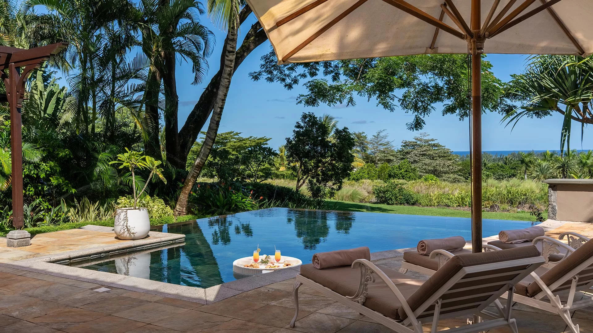 Three-bedroom villa with private pool and ocean view at Heritage The Villas, Mauritius
