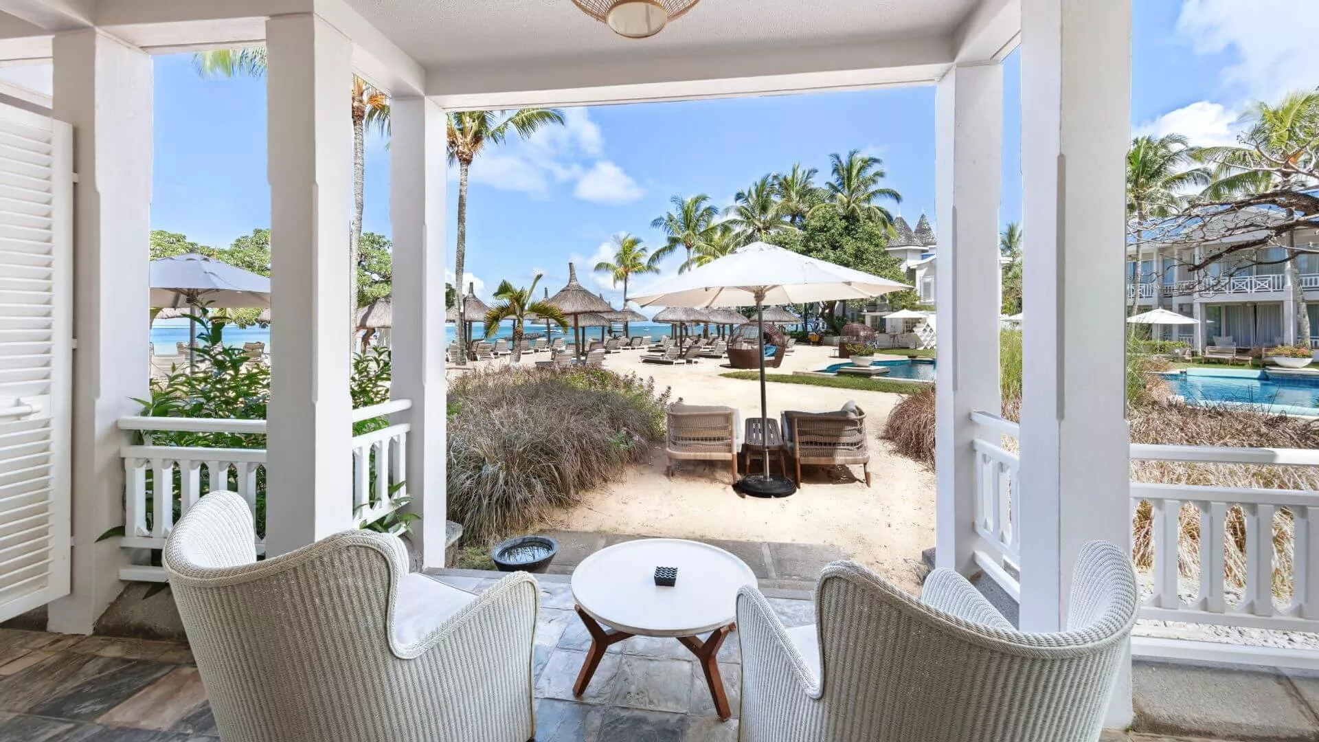 deluxe beachfront adult-only with open terrace and direct beach access at heritage le telfair mauritius