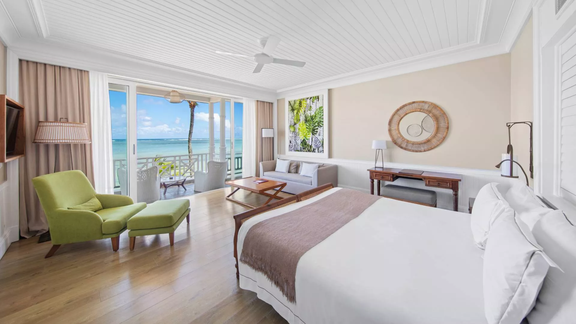 deluxe suite front de mer réservée aux adultes à l'étage heritage le telfair