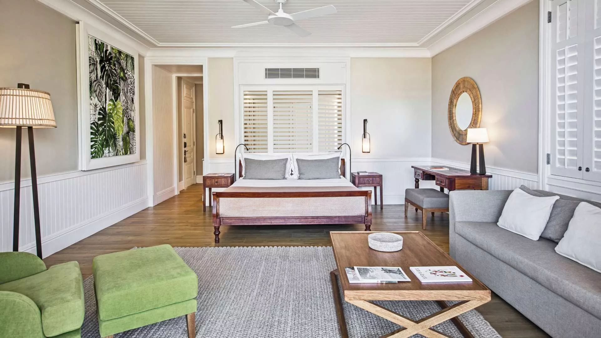 deluxe sea view bedroom with terrace looking out onto the ocean