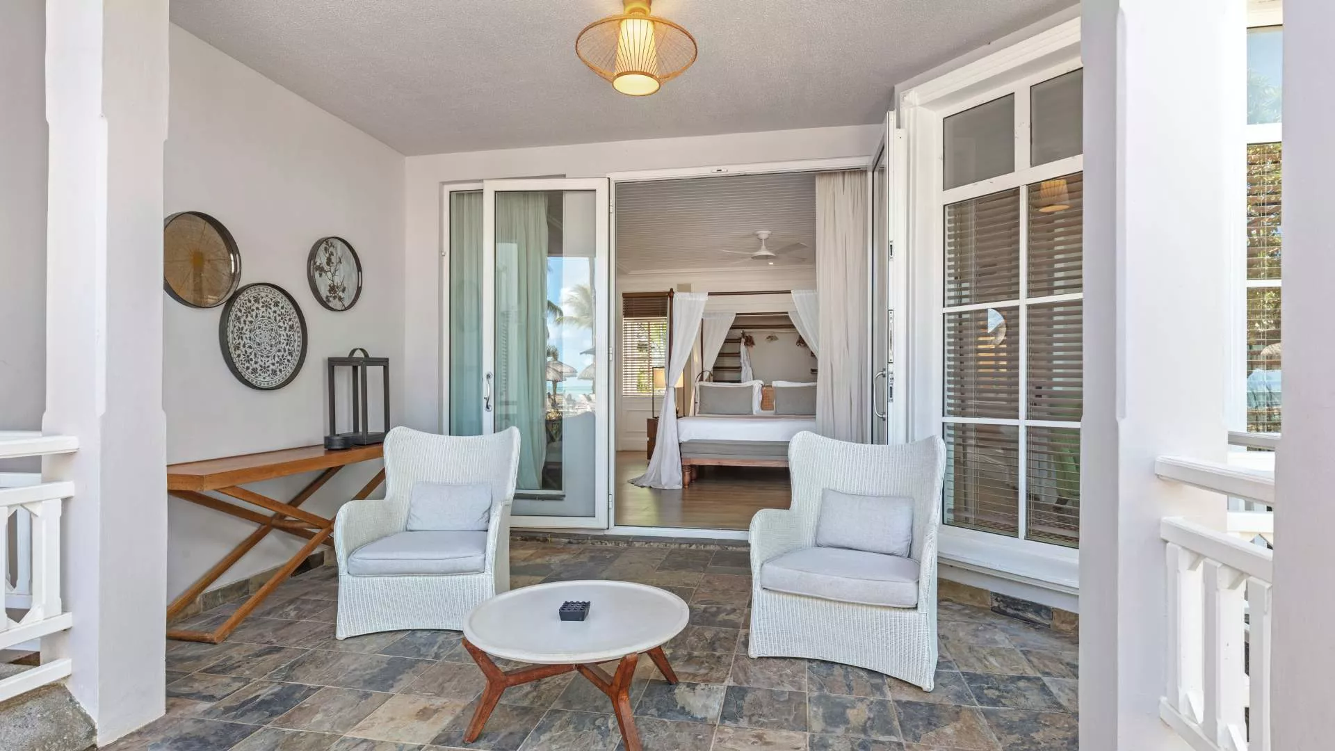 junior beachfront suite adult-only with private terrace at heritage le telfair