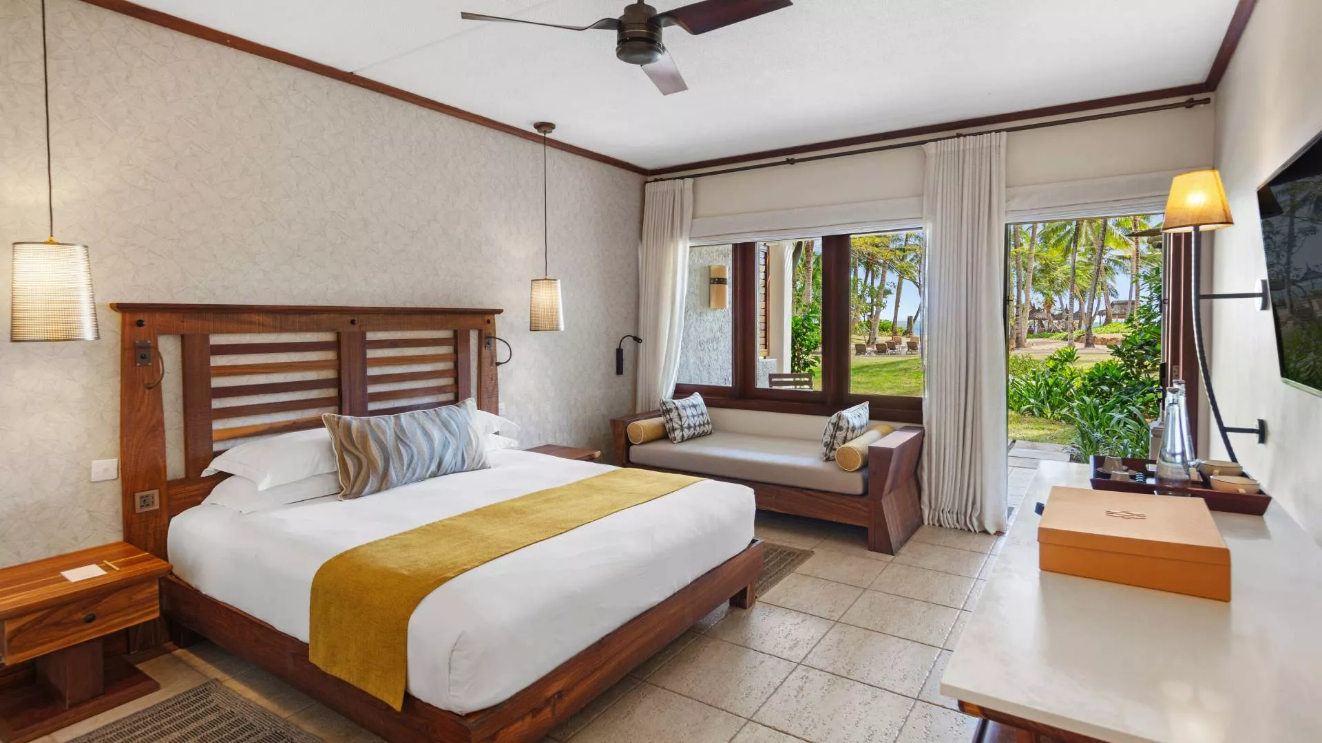 deluxe beach view room overlooking the beach