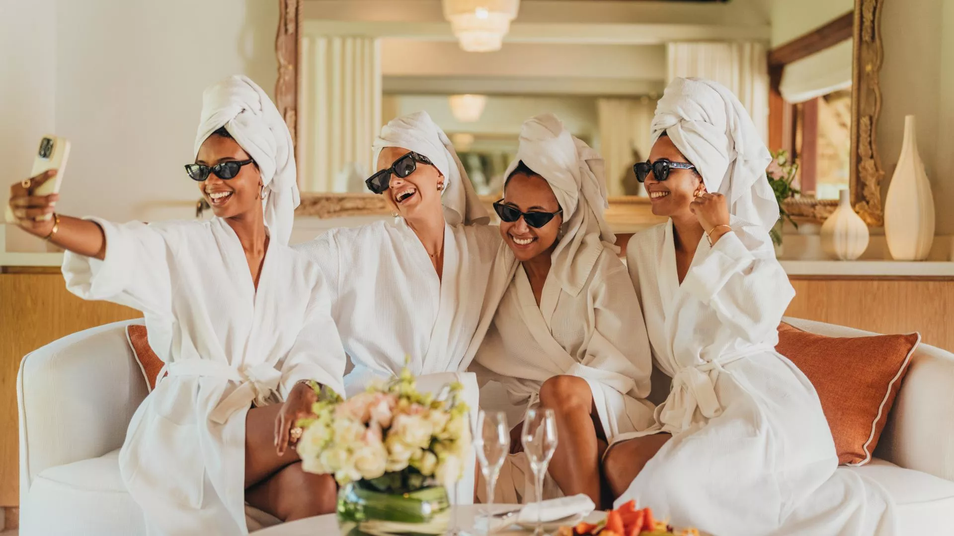 wedding bride with bridesmaid wedding party heritage awali
