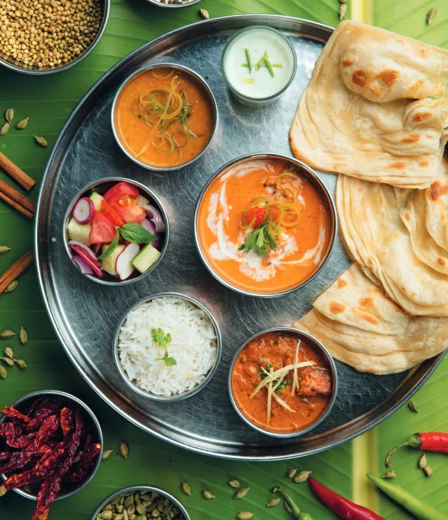 Indian food roti in Mauritius