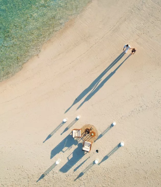 A mauritian on the beach