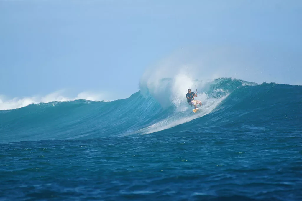 Kitesurfing in Mauritius Le Morne