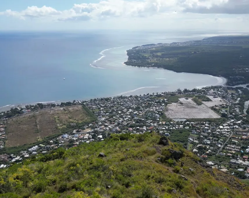 a breathtaking view over mauritius from la tourelle mountain