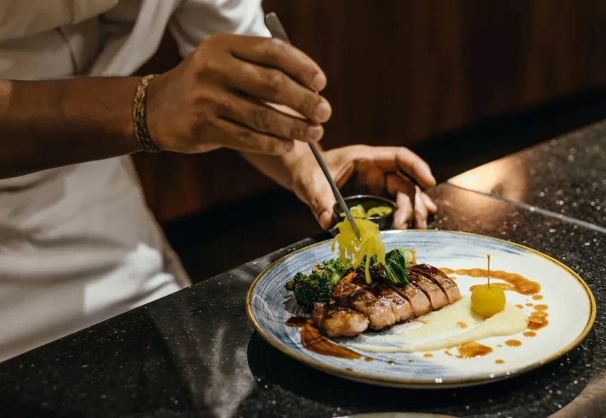 Gastronomic excellence at Heritage Resort, featuring fine dining and exquisite culinary experiences