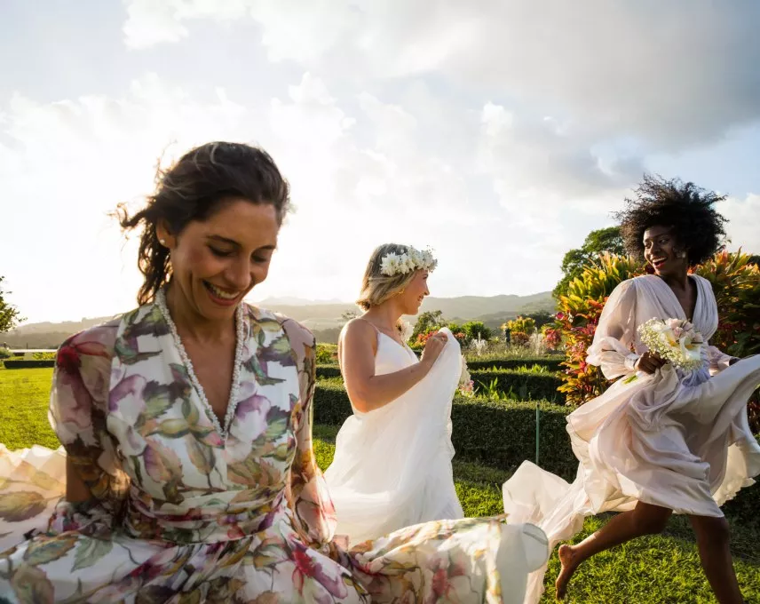 Wedding celebration at Heritage Resorts Mauritius with scenic surroundings