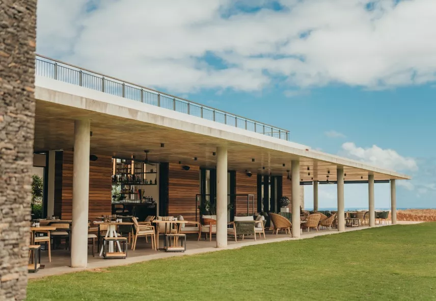 La Réserve Golf Links clubhouse in Mauritius