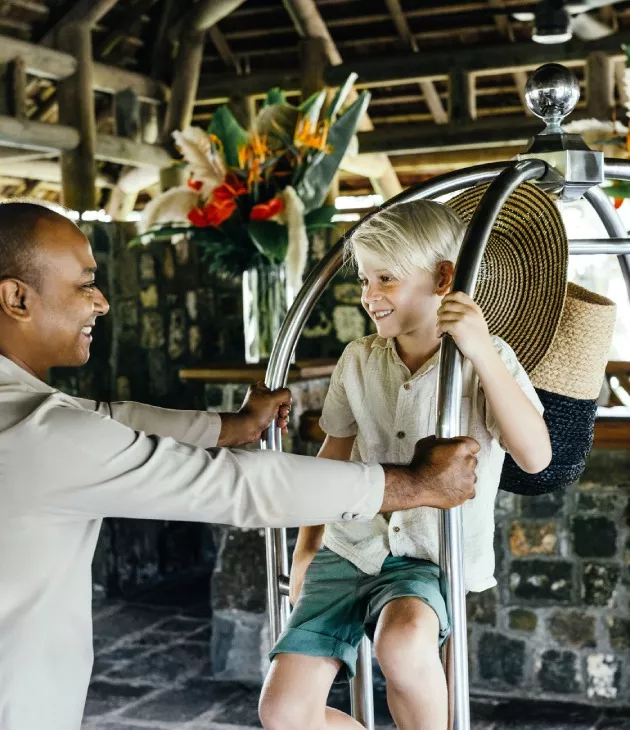 Kids enjoying the lobby area
