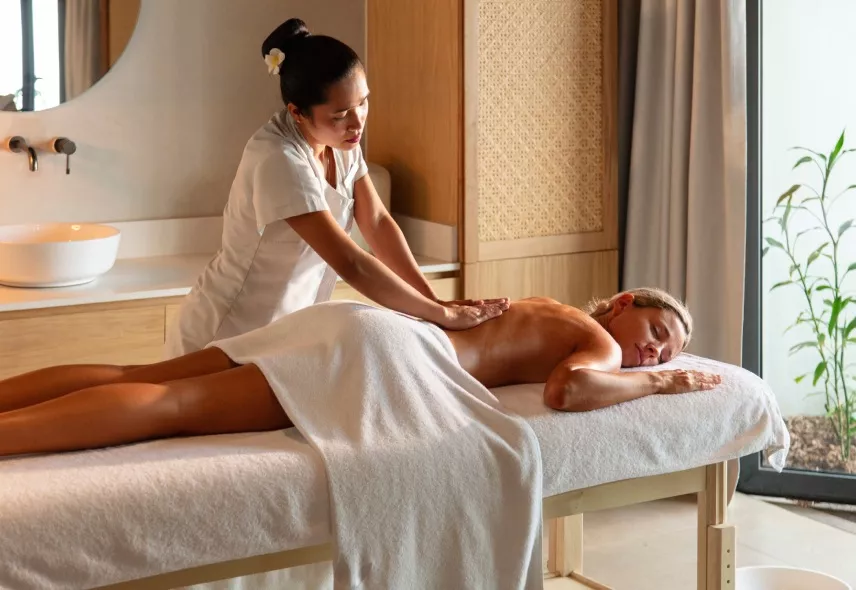 Relaxing massage at Heritage Wellness and Spa