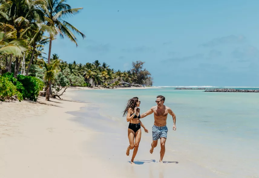 couple beach hotel stay heritage resorts mauritius calendar events