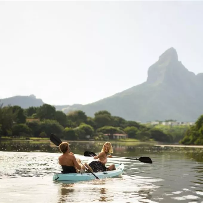 kajakfahren für paare im südwesten von mauritius