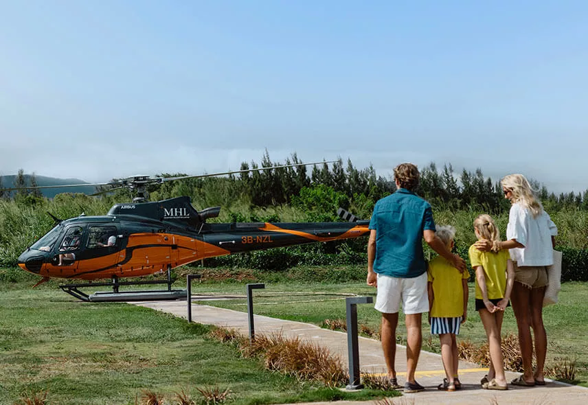 Family Helicopter Tour Bel Ombre Mauritius