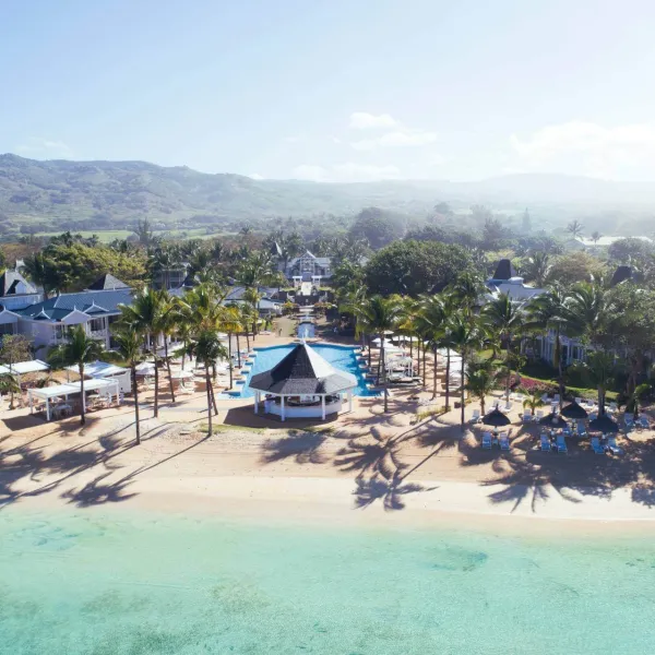 Heritage Le Telfair Aerial beach view 