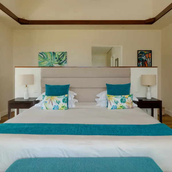 Front view of a bedroom inside a 3-bedroom villa