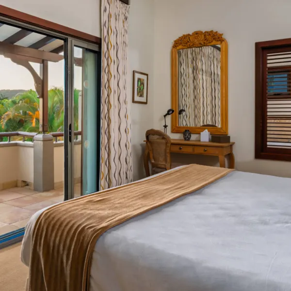 Top-floor second bedroom in a three-bedroom villa at Heritage The Villas, Mauritius