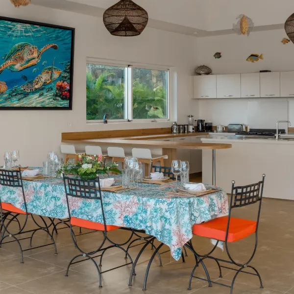 Spacious kitchen interior in a luxury 4 bedroom villa