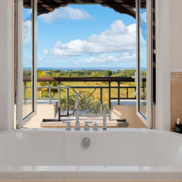 Jacuzzi area in a luxury 3-bedroom villa