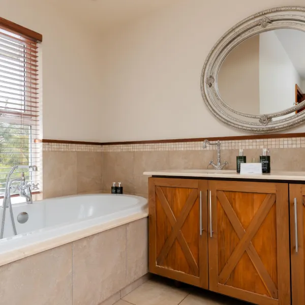 Bedroom with attached bathroom in a luxury 4-bedroom villa