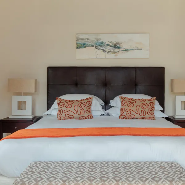 Front view of a bedroom in a luxury 4-bedroom villa