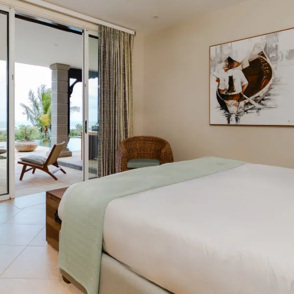 Overview of the ground floor bedroom in a luxury 4-bedroom villa