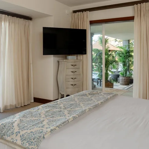 Bedroom 3 in four-bedroom luxury villa with private pool at Heritage The Villas, Mauritius