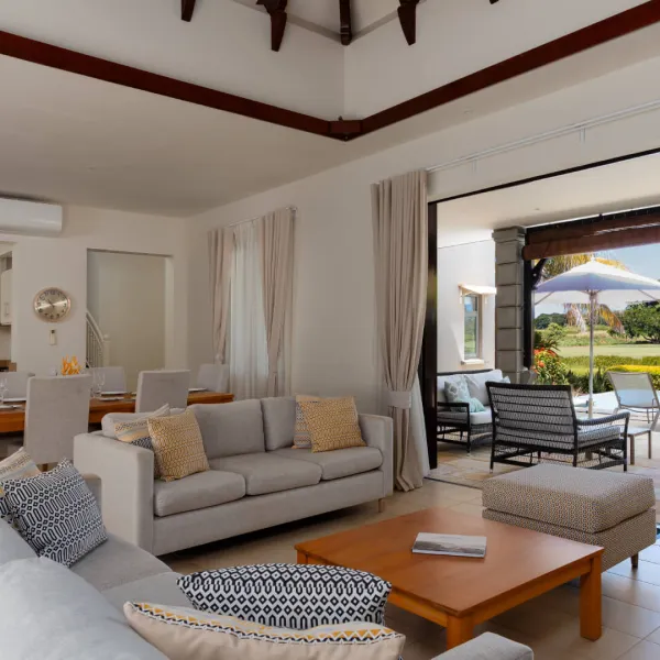 villa arthurium living area and terrace