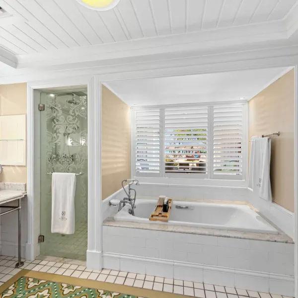 deluxe beachfront adult-only with modern bathroom at heritage le telfair mauritius
