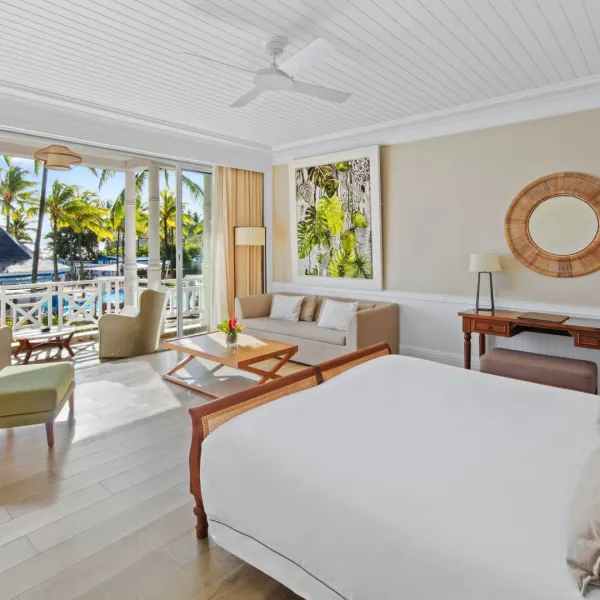 deluxe bedroom upper floor sea view with ocean facing balcony