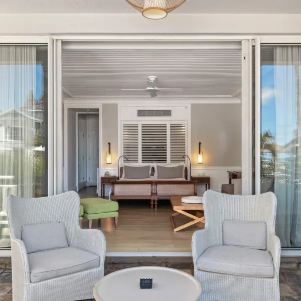 deluxe seaview adult-only room with open terrace at heritage le telfair