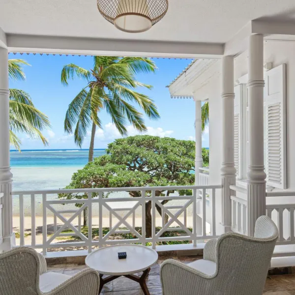 junior beachfront suite adult-only with private balcony at heritage le telfair mauritius