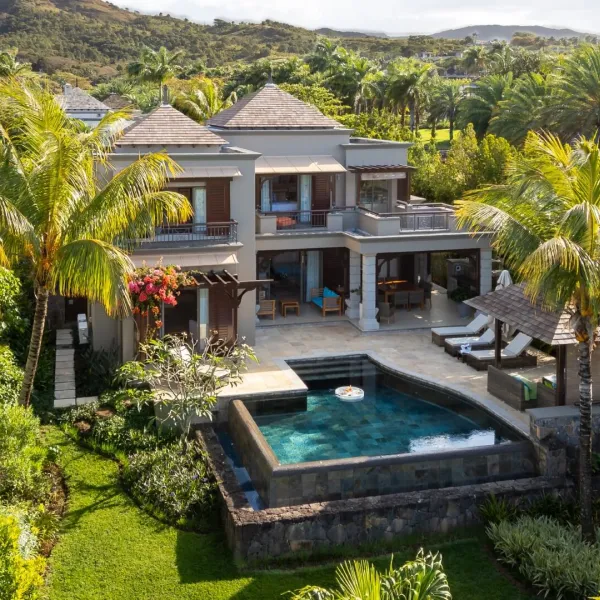 aerial view of the villa baume at heritage the villas