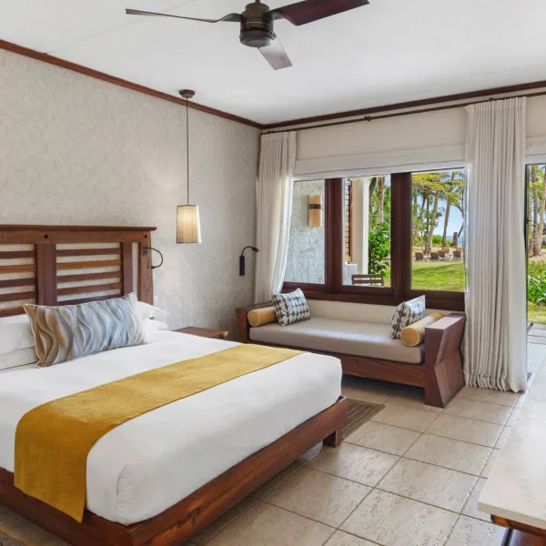 deluxe beach view room overlooking the beach