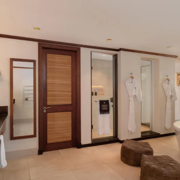 beachfront villa luxury bathroom with amenities