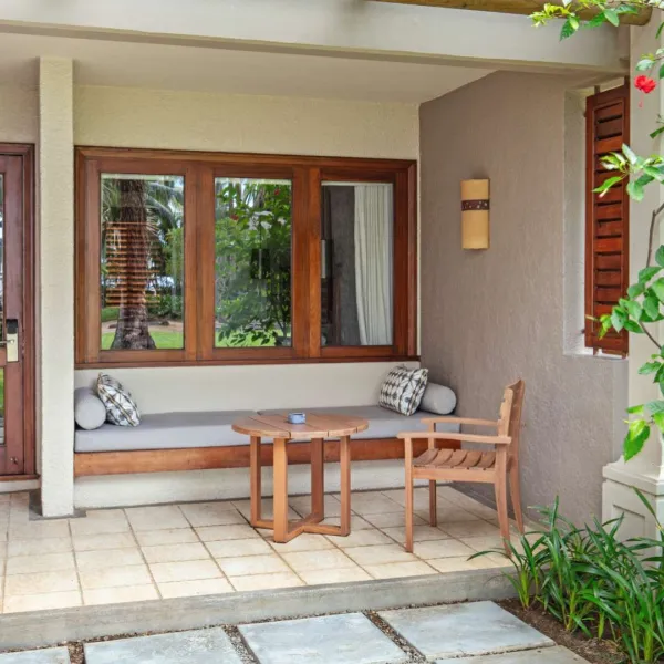 deluxe beach view room with terrace overlooking the beach