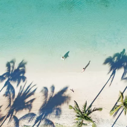 Heritage Le Telfair Aerial beach view 