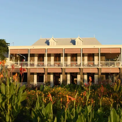 Le Château de Bel Ombre front Garden view 
