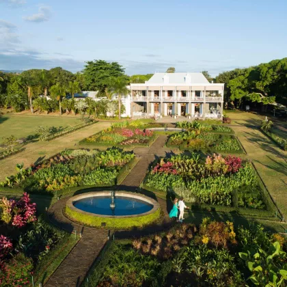 le Château de Bel Ombre Aerial Garden view 