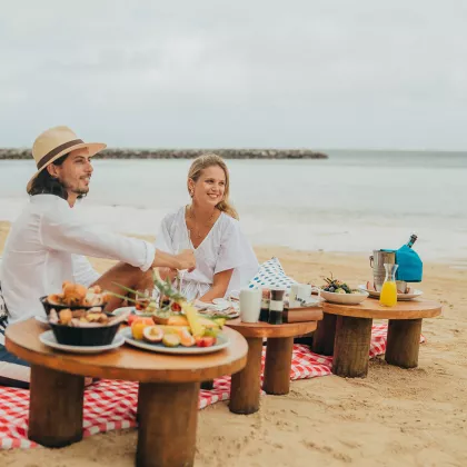 Heritage Awali: Breakfast on the beach
