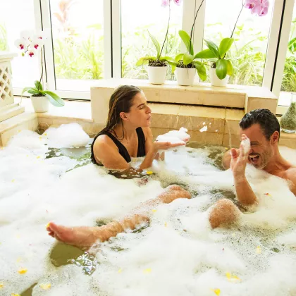 Heritage Le Telfair: Jacuzzi spa time