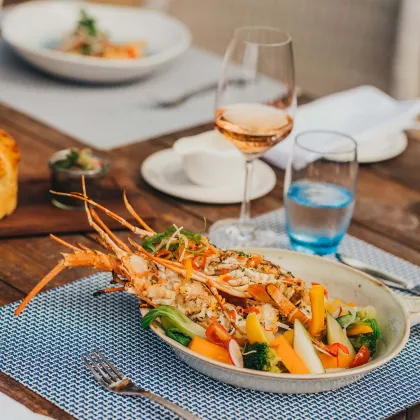 Heritage Le Telfair: Table d'exception at le Palmier Restaurant