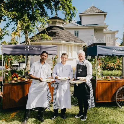 Chef Tetedoie at Heritage Le Telfair