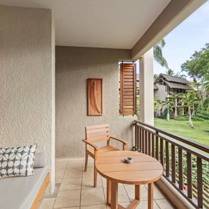 deluxe beach view room facing the ocean with private balcony